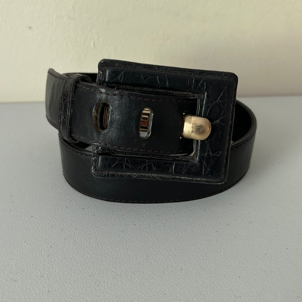 Vintage Furla Genuine Leather Belt - Made in Italy